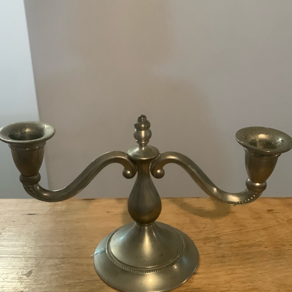 Holland Pewter candlestick